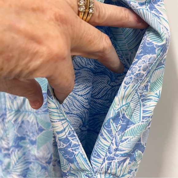 Peter Millar Shorts Seaside Grace Bay Print Swim Board Trunks Men’s Large Tall - Picture 3 of 11